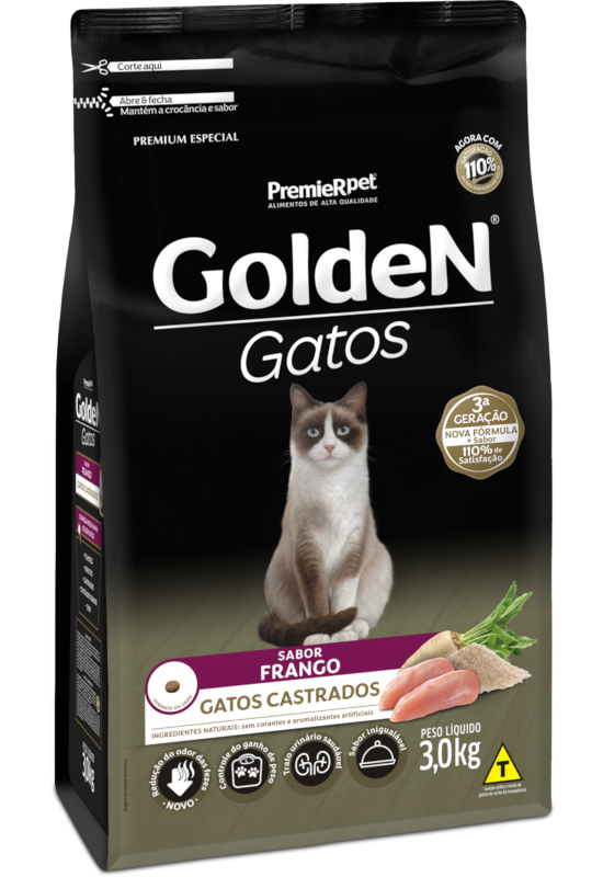 GoldeN Gatos Castrados Frango