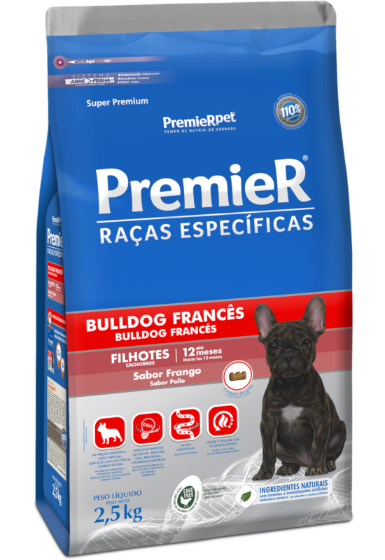 PremieR Raças Específicas Filhotes Frango Bulldog Francês