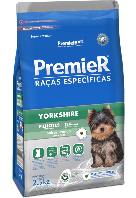 PremieR Raças Específicas Yorkshire Filhotes Porte Pequeno Frango