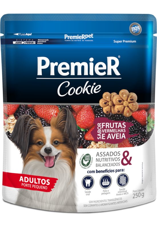 PremieR Cookie Cães Adultos Porte Pequeno Frutas Vermelhas e Aveia
