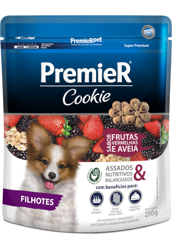 PremieR Cookie Cães Filhotes Frutas Vermelhas e Aveia