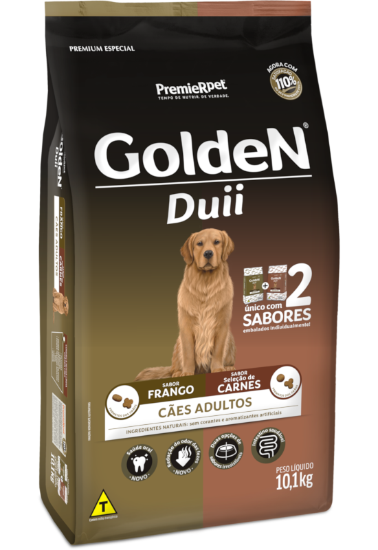GoldeN Duii Cães Adultos Frango & Seleção de Carnes