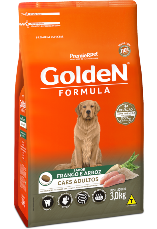 GoldeN Formula Cães Adultos Frango & Arroz