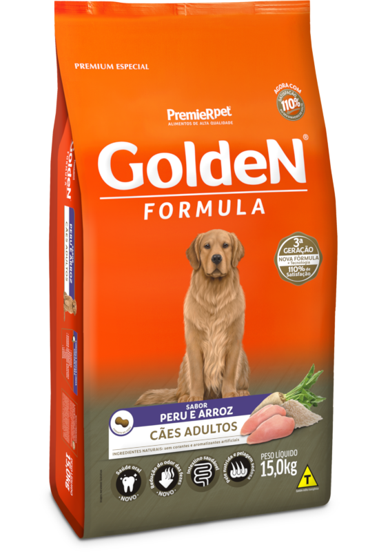 GoldeN Formula Cães Adultos Peru & Arroz