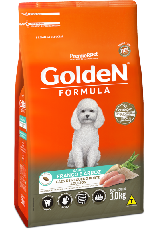 GoldeN Formula Cães Adultos Porte Pequeno Frango & Arroz