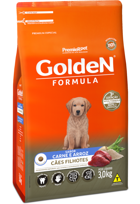 GoldeN Formula Cães Filhotes Carne & Arroz