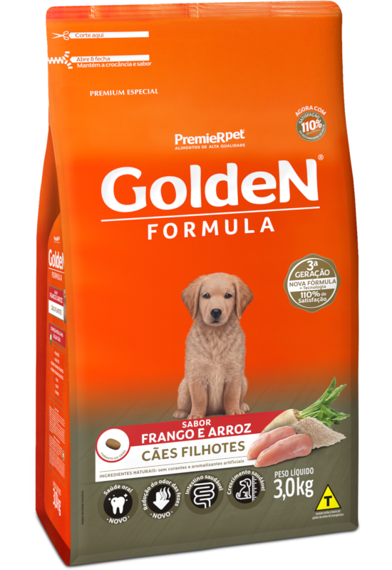 GoldeN Formula Cães Filhotes Frango & Arroz
