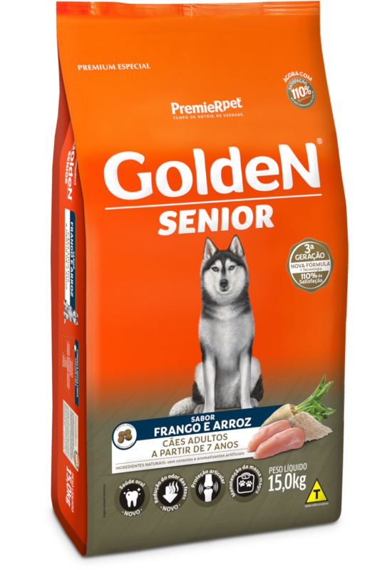 GoldeN Formula Cães Seniores Frango & Arroz