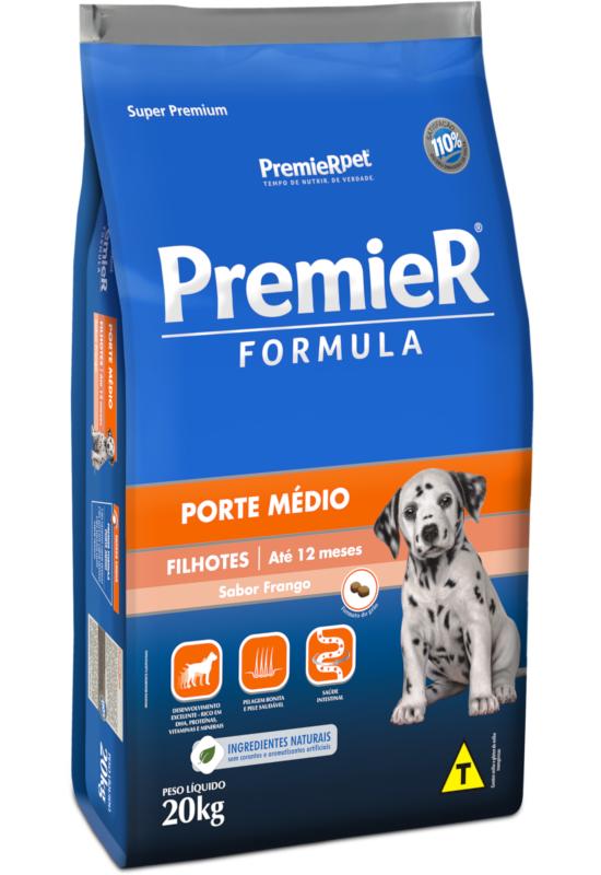 PremieR Formula Cães Filhotes Porte Médio Frango