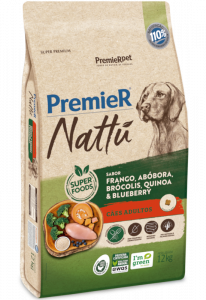 PremieR Nattu Cães Adultos Frango, Abóbora, Brócolis, Quinoa & Blueberry