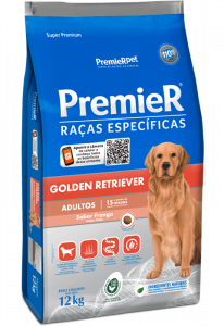PremieR Raças Específicas Golden Retriever Adultos Porte Grande Frango