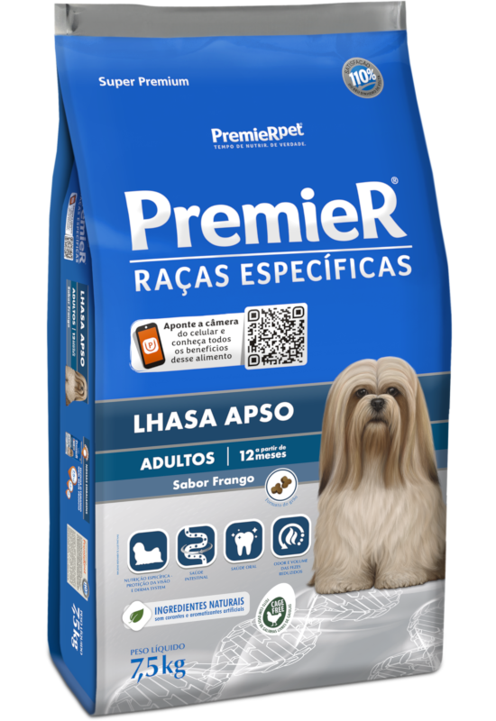 PremieR Raças Específicas Lhasa Apso Adultos Porte Pequeno Frango