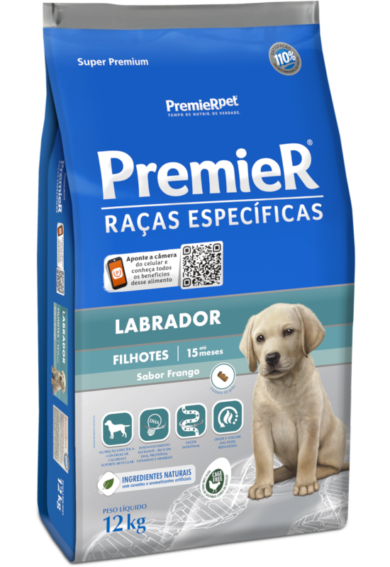 PremieR Raças Específicas Labrador Filhotes Porte Grande Frango
