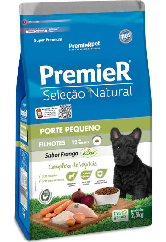 PremieR Seleção Natural Cães Filhotes Porte Pequeno Frango Korin®