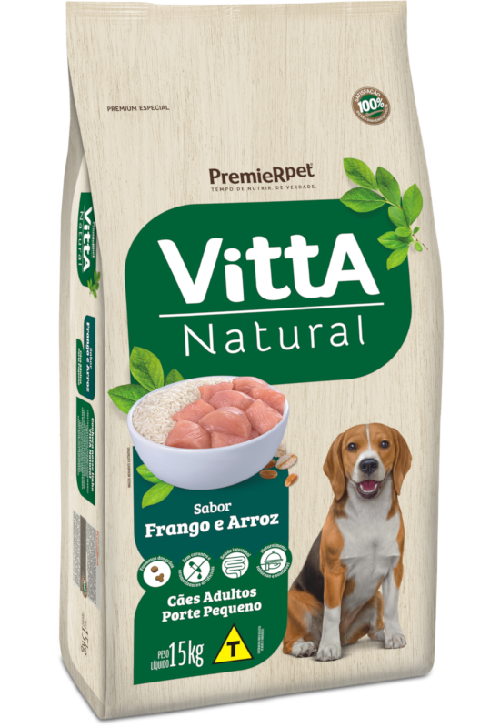 VittA Natural Cães Adultos Porte Pequeno Frango & Arroz