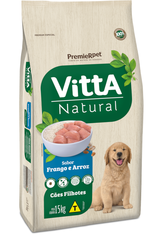 Vitta Natural Cães Filhotes Frango & Arroz