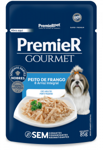 PremieR Gourmet Cães Adultos Porte Pequeno Peito de Frango e Arroz Integral