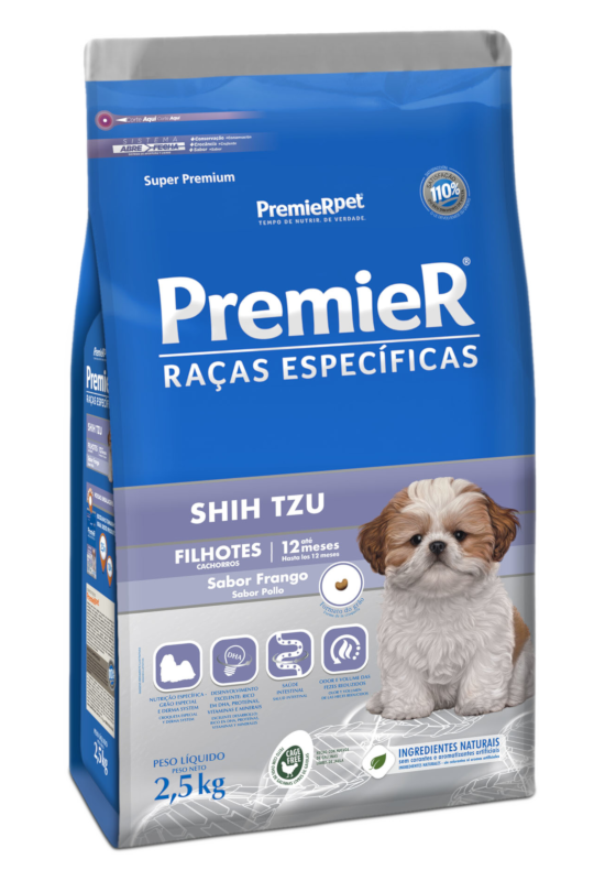 PremieR Raças Específicas Shih Tzu Filhotes Porte Pequeno Frango