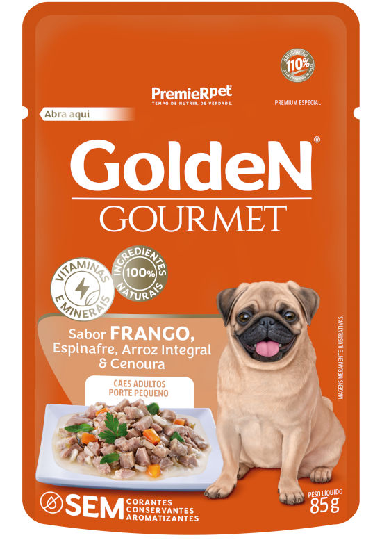 GoldeN Gourmet Cães Adultos Porte Pequeno Frango