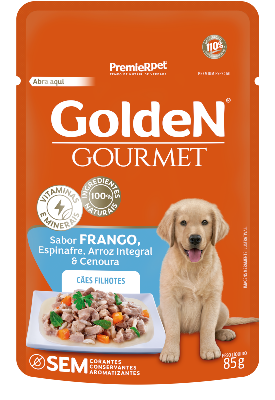 GoldeN Gourmet Cães Filhotes Frango