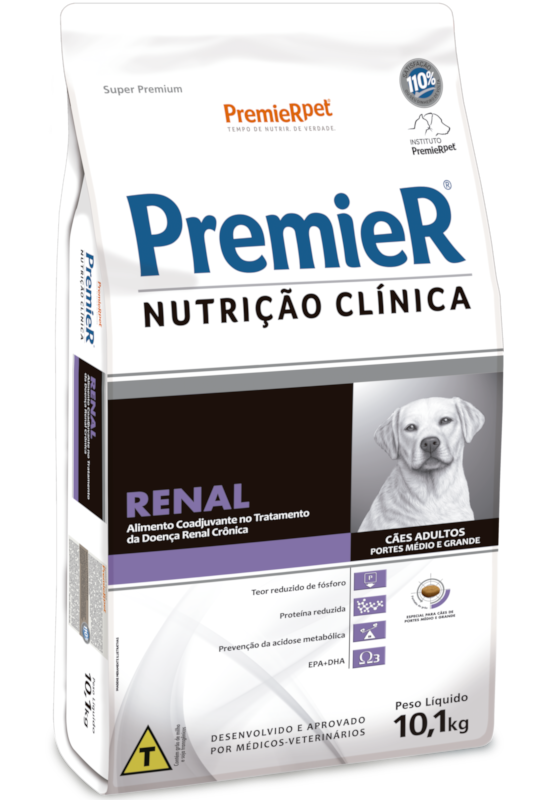 PremieR Nutrição Clínica Cães Adultos Porte Médio & Grande Renal