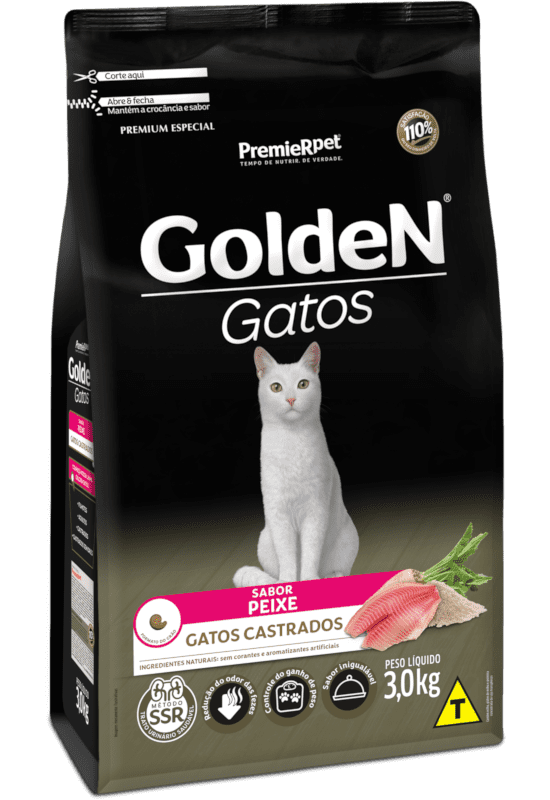 GoldeN Gatos Castrados Sabor Peixe