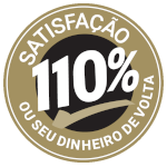 110% de Satisfação – Marrom e Dourado
