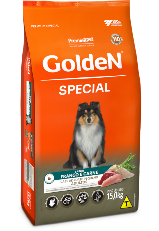 GoldeN Special Cães Adultos Porte Pequeno Frango e Carne