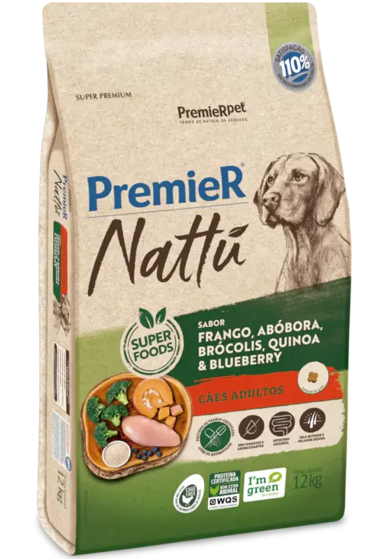 racao-premier-nattu-caes-adulto-frango-abobora-brocolis-quinoa-blueberry